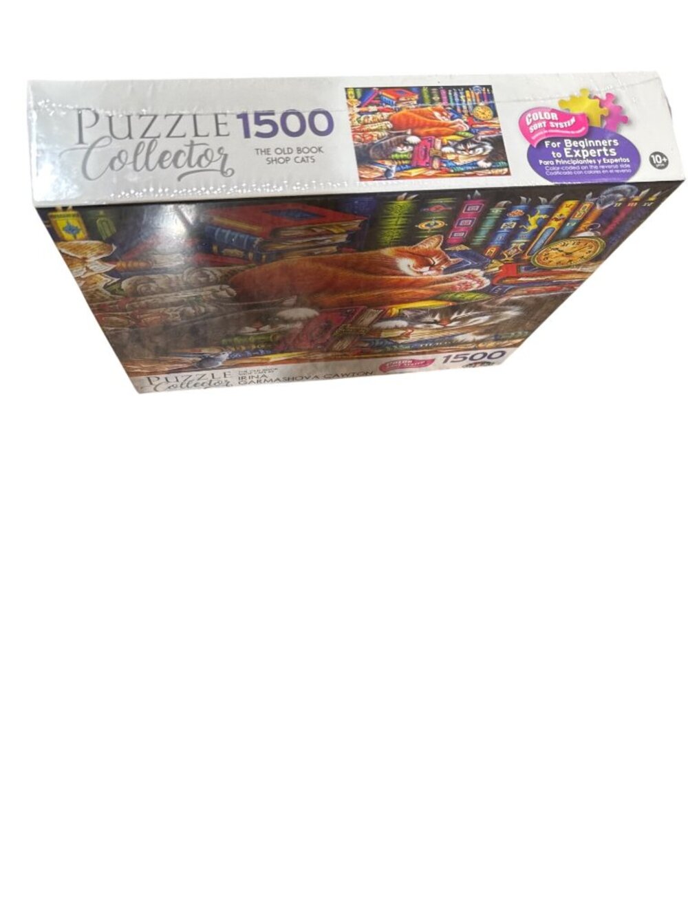 Puzzle Collector 1500 Piece Puzzle The Old Book Shop Cats 10 yrs+ 23”x33” New - Picture 4 of 13